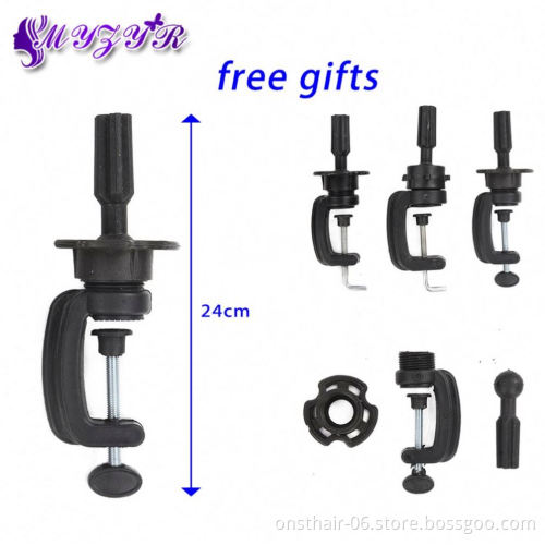 MYZYR Canvas Block Head Display Styling Training Mannequin Head Mannequin Manikin Head Wig Stand Free Get T Needle Holder
